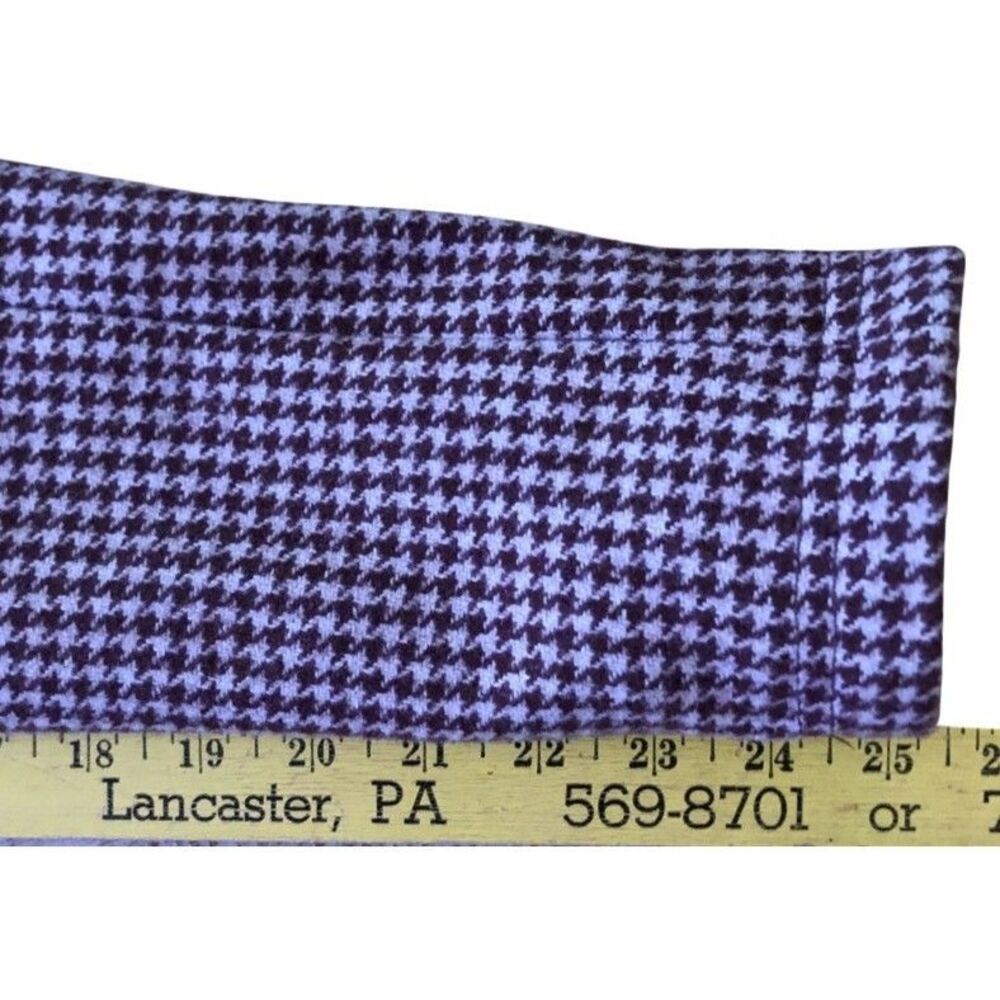 American Eagle Houndstooth Wool Blazer Womens Sz S Y2K Ivy League Heritage Prep - Picture 15 of 16